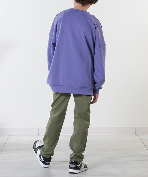 SHOO・LA・RUE（シューラルー）の「【100-150cm/洗える/男女兼用】ストレッチ カラースキニーパンツ（その他パンツ・キッズ・ベージュ/パープル/ピンク/ブラック/ダークオリーブ/サックスブルー・10/11/12/13/14/15 ）」の10枚目の写真