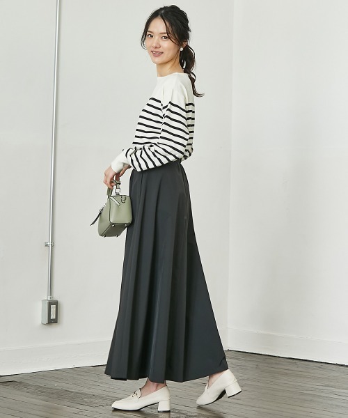 8yards ゴルフ フレアスカート グレージュ　M ⭐︎新品未使用⭐︎ 高身長 タイプライターフレアスカート（トールサイズ