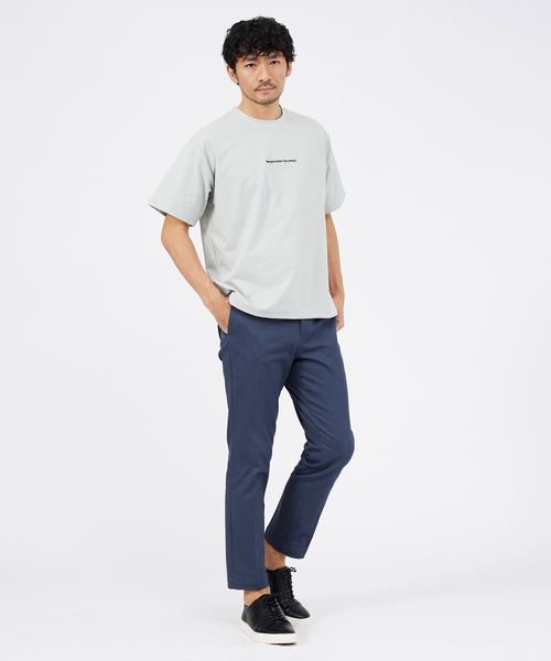 ABAHOUSE GRAY（アバハウスグレイ）の「【ロゴ刺繍】ワンポイント 半袖 Tシャツ（Tシャツ/カットソー・メンズ・サックスブルー/ホワイト/ブラック/グレイッシュベージュ・46/48）」の21枚目の写真