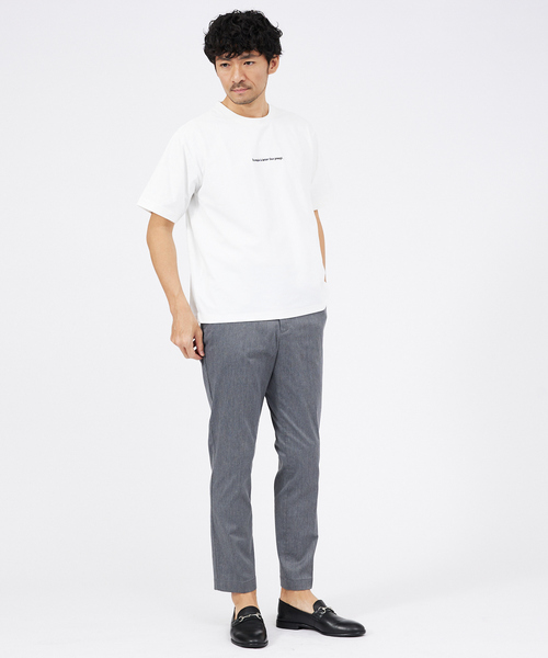 ABAHOUSE GRAY（アバハウスグレイ）の「【ロゴ刺繍】ワンポイント 半袖 Tシャツ（Tシャツ/カットソー・メンズ・サックスブルー/ホワイト/ブラック/グレイッシュベージュ・46/48）」の13枚目の写真