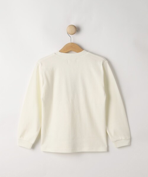 SHOO・LA・RUE（シューラルー）の「【100-150cm/洗える/2点セット】大人顔負け ロゴロンT＋チュールキャミ（セットアップ・キッズ・アイボリー/ブラック・10/11/12/13/14/15 ）」の9枚目の写真