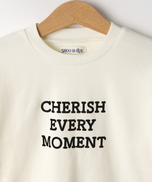 SHOO・LA・RUE（シューラルー）の「【100-150cm/洗える/2点セット】大人顔負け ロゴロンT＋チュールキャミ（セットアップ・キッズ・アイボリー/ブラック・10/11/12/13/14/15 ）」の10枚目の写真