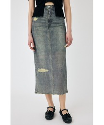 MOUSSY | 【セットアップ対応】DENIM PRINT TRANSPARENT スカート(スカート)