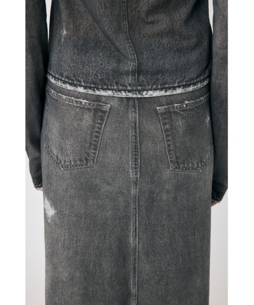 MOUSSY（マウジー）の「【セットアップ対応】DENIM PRINT TRANSPARENT スカート（スカート・レディース・ブルー/ブラック・FREE）」の12枚目の写真