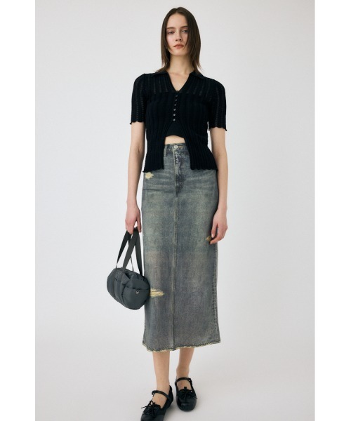 MOUSSY（マウジー）の「【セットアップ対応】DENIM PRINT TRANSPARENT スカート（スカート・レディース・ブルー/ブラック・FREE）」の21枚目の写真