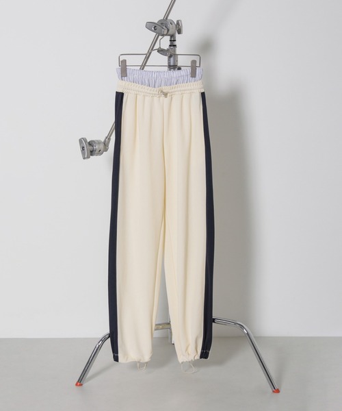 ROSE BUD（ローズバッド）の「ダブルウエストラインパンツ（その他パンツ・レディース・ホワイト/ネイビー・ONE SIZE）」の7枚目の写真