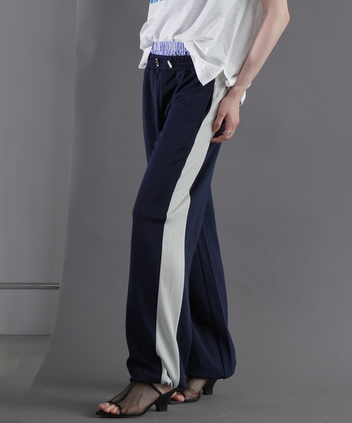 ROSE BUD（ローズバッド）の「ダブルウエストラインパンツ（その他パンツ・レディース・ホワイト/ネイビー・ONE SIZE）」の11枚目の写真