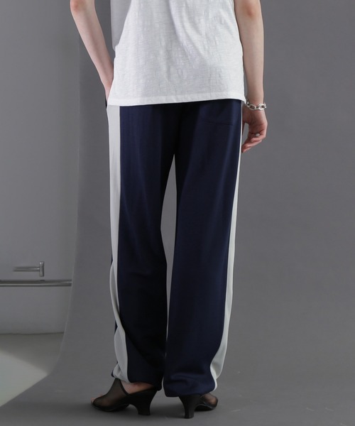 ROSE BUD（ローズバッド）の「ダブルウエストラインパンツ（その他パンツ・レディース・ホワイト/ネイビー・ONE SIZE）」の13枚目の写真