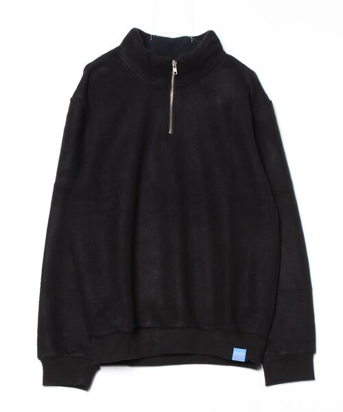 MAISON HONORE(メゾンオノレ)の「1Heart Patch Knit Half Zip(パーカー・メンズ・ブラック/ホワイト・X-LARGE/XX-LARGE/LARGE/SMALL/X-SMALL)」の2枚目の写真