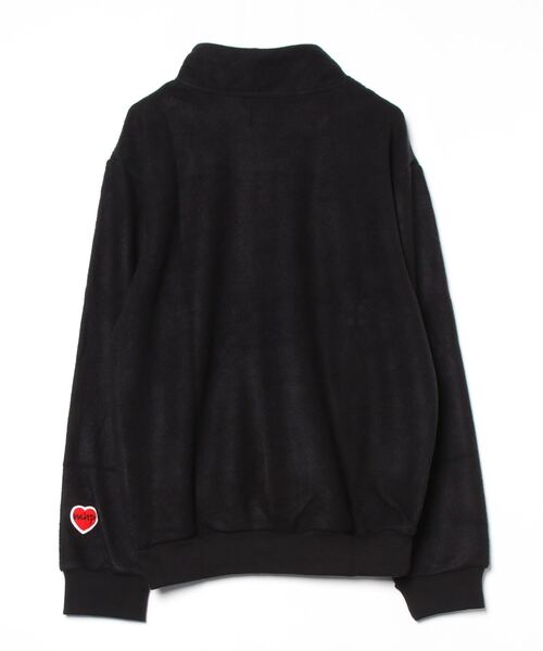 MAISON HONORE(メゾンオノレ)の「1Heart Patch Knit Half Zip(パーカー・メンズ・ブラック/ホワイト・X-LARGE/XX-LARGE/LARGE/SMALL/X-SMALL)」の3枚目の写真