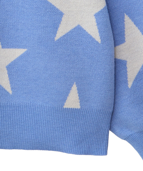 CONVERSE TOKYO(コンバーストウキョウ)の「STAR★ JACQUARD PULLOVER KNIT(ニット/セーター・レディース・サックスブルー/ピンク/杢グレー・MEDIUM/SMALL)」の15枚目の写真