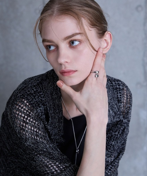 【美品】スペインデザイナーもの シルバー メッシュデザイン リング blatto 指輪 リング 「blatto 925silver」デザイン シルバー bla