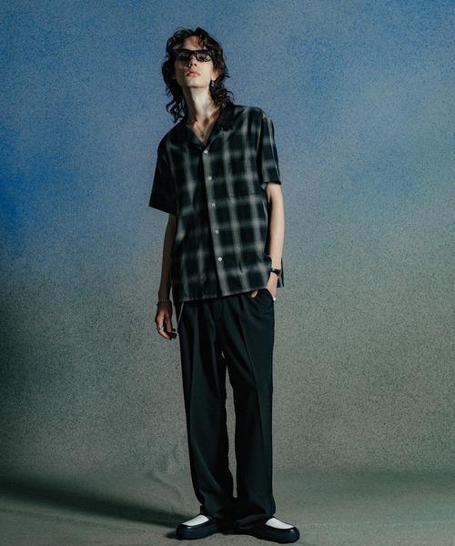 CRIMIE（クライミー）の「CHECK OPEN SHORT SLEEVE SHIRT（シャツ/ブラウス・メンズ・レッド/ブラック・XXL/XL/L/M/S）」の14枚目の写真