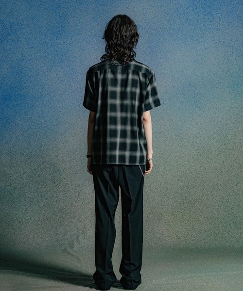 CRIMIE（クライミー）の「CHECK OPEN SHORT SLEEVE SHIRT（シャツ/ブラウス・メンズ・レッド/ブラック・XXL/XL/L/M/S）」の5枚目の写真