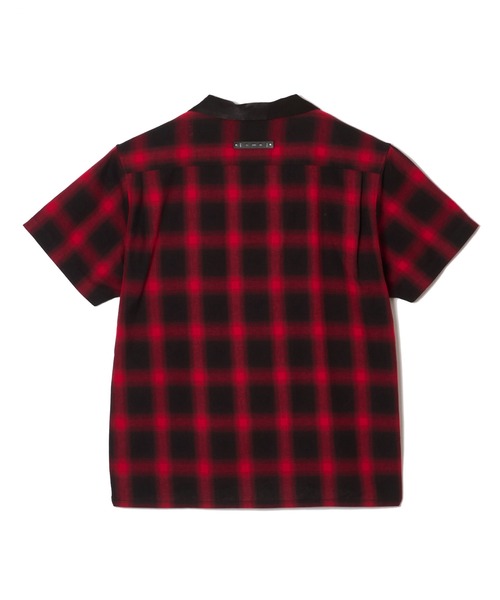 CRIMIE（クライミー）の「CHECK OPEN SHORT SLEEVE SHIRT（シャツ/ブラウス・メンズ・レッド/ブラック・XXL/XL/L/M/S）」の7枚目の写真