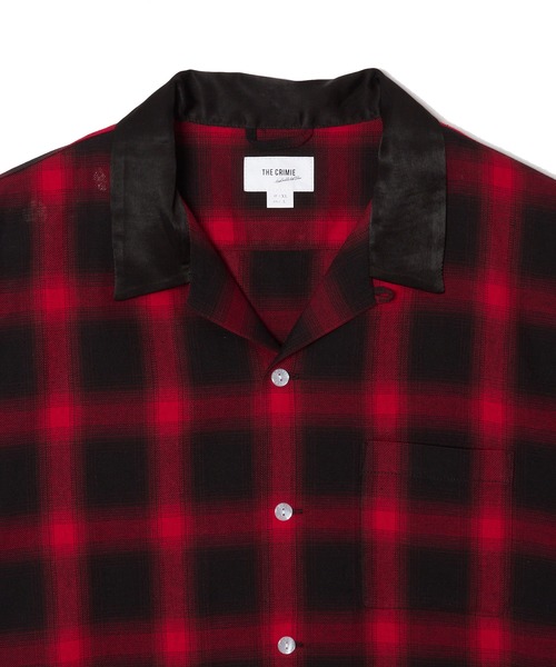 CRIMIE（クライミー）の「CHECK OPEN SHORT SLEEVE SHIRT（シャツ/ブラウス・メンズ・レッド/ブラック・XXL/XL/L/M/S）」の8枚目の写真