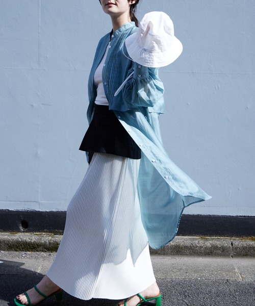 Muel Chic(ミュエルシック)の「Rumand skirt ルマンドスカート(スカート・レディース・ブラック系/ベージュ系/ホワイト×ブラック/ミント・FREE)」の16枚目の写真