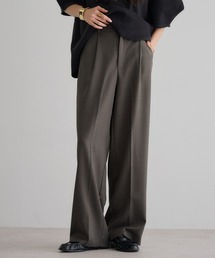 Bonjour Sagan（ボンジュールサガン）の「杢調タックワイドスラックスパンツ（スラックス）」