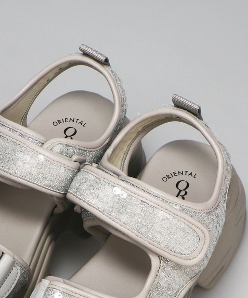 ORiental TRaffic(オリエンタルトラフィック)の「スパンコール厚底サンダル/56203(サンダル・レディース・ピンク/グレー・S/LL/L/M)」の7枚目の写真