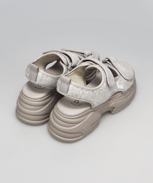 ORiental TRaffic(オリエンタルトラフィック)の「スパンコール厚底サンダル/56203(サンダル・レディース・ピンク/グレー・S/LL/L/M)」の4枚目の写真