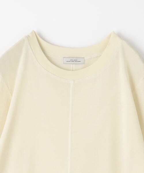 green label relaxing（グリーンレーベルリラクシング）の「シアー レイヤード ワンピース（ワンピース・レディース・ブラック/オフホワイト・FREE）」の13枚目の写真