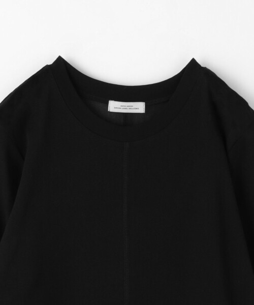 green label relaxing（グリーンレーベルリラクシング）の「シアー レイヤード ワンピース（ワンピース・レディース・ブラック/オフホワイト・FREE）」の19枚目の写真