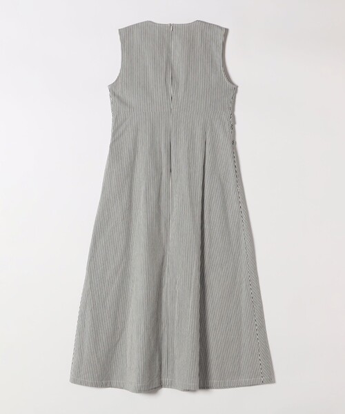 セール】SHIPS any:〈洗濯機可能〉コードレーン ストライプ フリル V