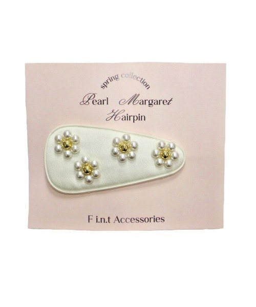 F i.n.t（フィント）の「パールマーガレットヘアピン/ fint　フィント（ヘアピン・レディース・ピンク/オフホワイト/ブルーグレー・FREE）」の4枚目の写真