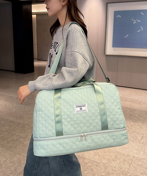 blackdia ocean(ブラックダイヤオーシャン)の「blackdia ocean キルティングボストンバッグ(ボストンバッグ・レディース・ライトグリーン/ベージュ/ブラック/カーキ/ライトピンク/グレー・FREE)」の16枚目の写真