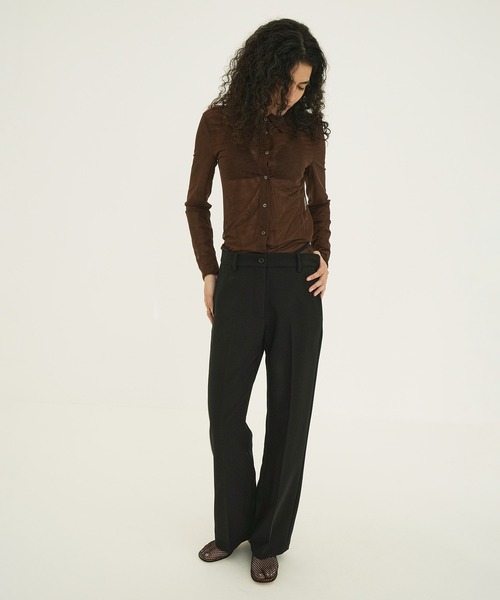 セール】STRING DESIGN LOW WAIST PANTS（スラックス）｜CLANE