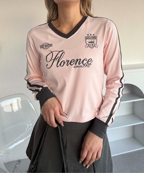 sedacle girl（セダクルガール）の「ユニフォームライクロンＴ（Tシャツ/カットソー・レディース・ピンク/ネイビー/オフホワイト・FREE）」の22枚目の写真