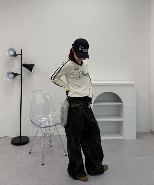 sedacle girl（セダクルガール）の「ユニフォームライクロンＴ（Tシャツ/カットソー・レディース・ピンク/ネイビー/オフホワイト・FREE）」の11枚目の写真
