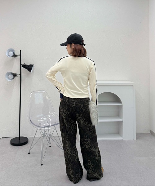 sedacle girl（セダクルガール）の「ユニフォームライクロンＴ（Tシャツ/カットソー・レディース・ピンク/ネイビー/オフホワイト・FREE）」の12枚目の写真