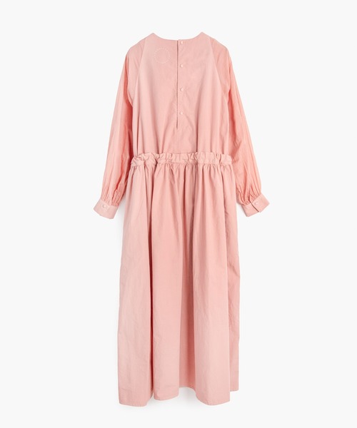 ワンピース GOLDEN  DELUXE BRAND Organic cotton dress Anthracite-gray shirt dress with paisley print