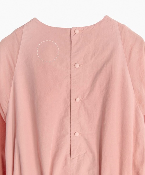 COSMIC WONDER（コズミックワンダー）の「Organic cotton broadcloth farmer dress（ワンピース・レディース・ピンク/ブラック・0/1）」の8枚目の写真