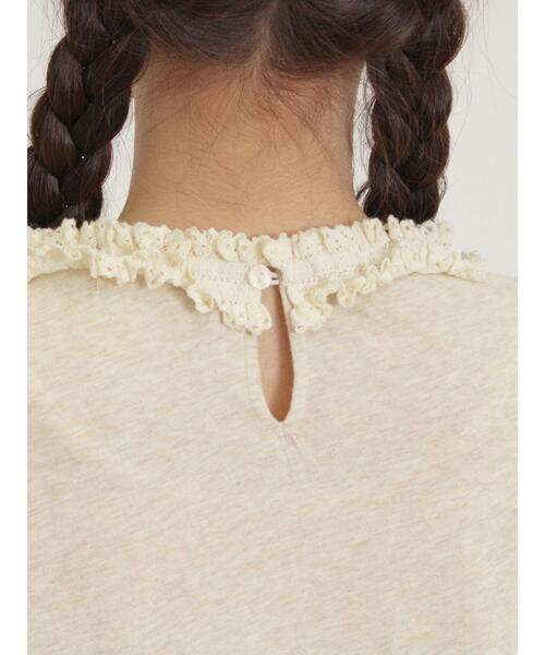 Samansa Mos2(サマンサ モスモス)の「胸元レース切替ピンタックインナー(Tシャツ/カットソー・レディース・ベージュ/オフホワイト/ブラック・F)」の20枚目の写真