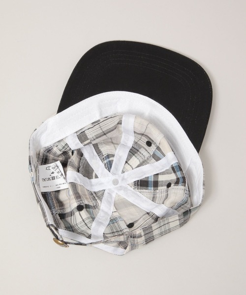 RAGEBLUE（レイジブルー）の「【THE FOX】チェック柄キャップ（キャップ・メンズ・ブラック・FREE）」の5枚目の写真