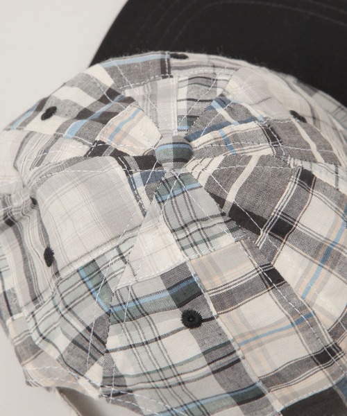 RAGEBLUE（レイジブルー）の「【THE FOX】チェック柄キャップ（キャップ・メンズ・ブラック・FREE）」の6枚目の写真