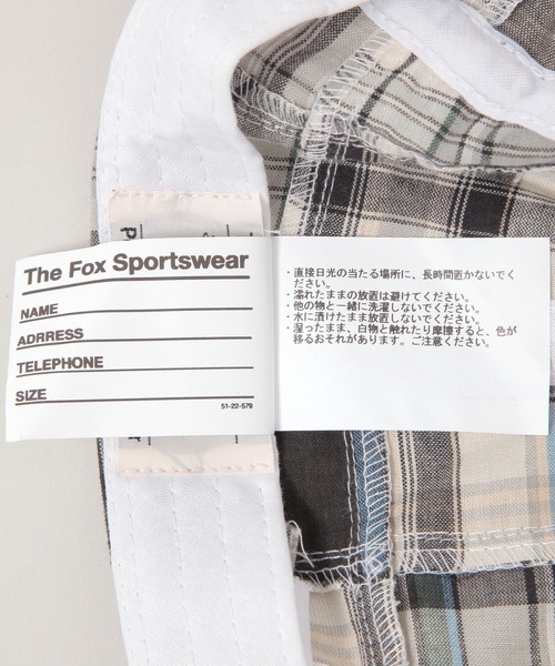 RAGEBLUE（レイジブルー）の「【THE FOX】チェック柄キャップ（キャップ・メンズ・ブラック・FREE）」の12枚目の写真