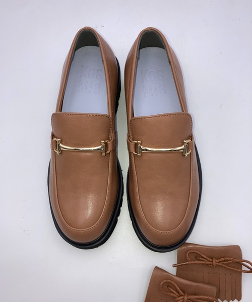 Piedi Nudi(ピエディヌーディ)の「KosMia/コスミア 軽量厚底 ビットローファー キルトタッセル 2WAY(ローファー・レディース・ブラウン/アイボリー/ブラック・S/M/L/LL)」の11枚目の写真