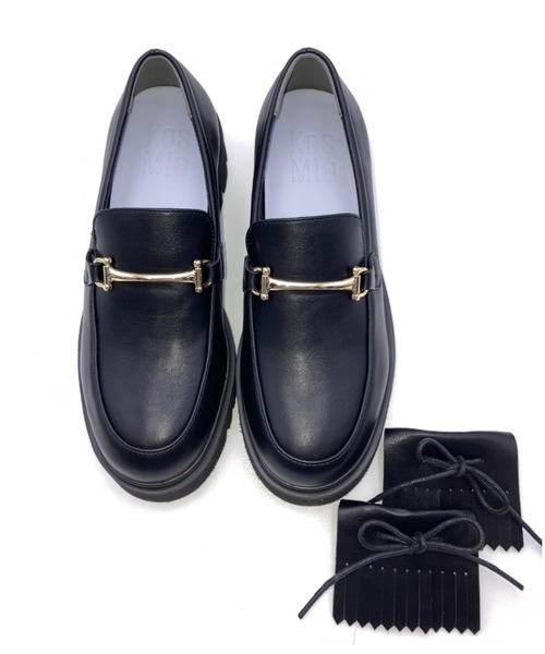 Piedi Nudi(ピエディヌーディ)の「KosMia/コスミア 軽量厚底 ビットローファー キルトタッセル 2WAY(ローファー・レディース・ブラウン/アイボリー/ブラック・S/M/L/LL)」の9枚目の写真