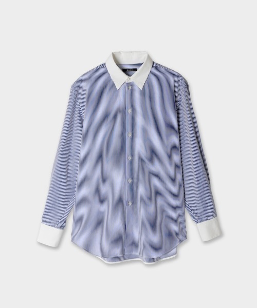 CINOH（チノ）の「トーマスメイソン カラーセパレーテッドシャツ（シャツ/ブラウス・メンズ・ブルー系その他・46/38/48/44）」の5枚目の写真