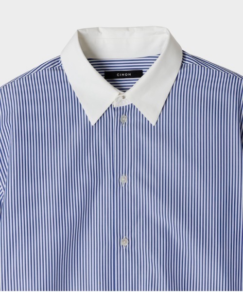 CINOH（チノ）の「トーマスメイソン カラーセパレーテッドシャツ（シャツ/ブラウス・メンズ・ブルー系その他・46/38/48/44）」の7枚目の写真