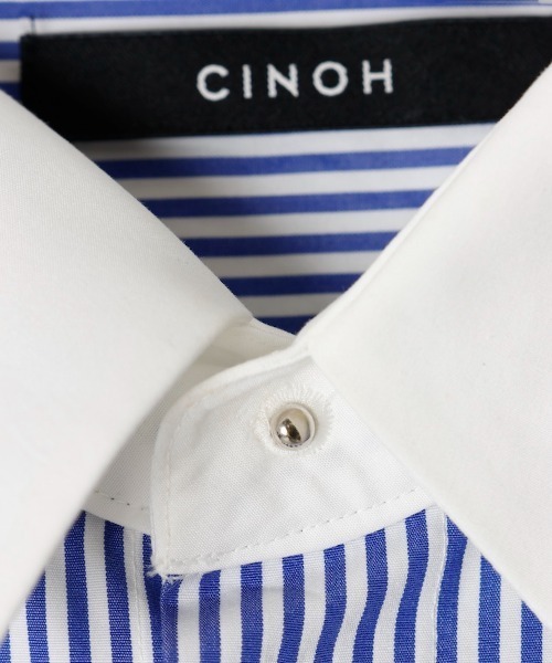 CINOH（チノ）の「トーマスメイソン カラーセパレーテッドシャツ（シャツ/ブラウス・メンズ・ブルー系その他・46/38/48/44）」の8枚目の写真