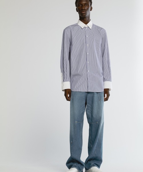 CINOH（チノ）の「トーマスメイソン カラーセパレーテッドシャツ（シャツ/ブラウス・メンズ・ブルー系その他・46/38/48/44）」の4枚目の写真