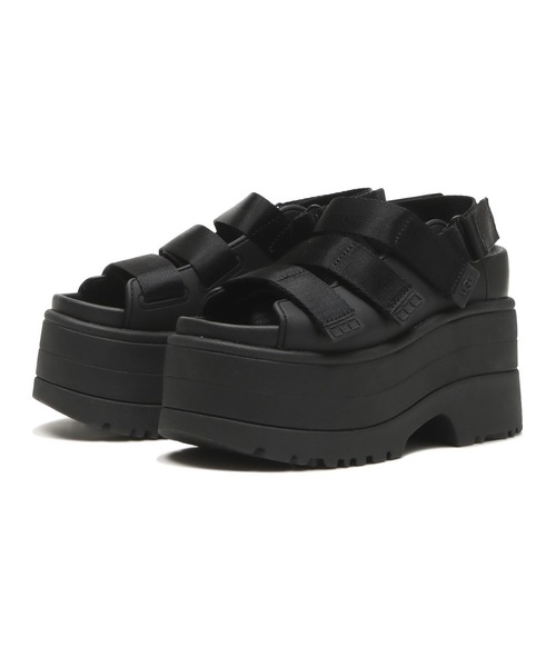 UGG W SHOSHANA ブラック サンダル 6.5 週末限定値下げ セール】W GOLDENRISE 1167431-BLK(サンダル)|UGG(アグ)の