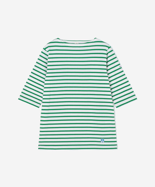 新品同様ORCIVALオーシバルスビンジャージーボートネックTシャツ ORCIVAL | ジャージー ボートネック5分袖Tシャツ WOMEN（Tシャツ