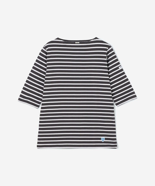 Bshop｜ORCIVAL | ジャージー ボートネック5分袖Tシャツ WOMEN