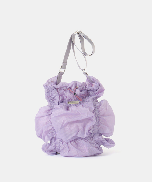 anna sui nyc（アナ スイ エヌ ワイ シー）の「ANNA SUI NYC シャーリングショルダーシアーバッグ（クラッチバッグ・レディース・ホワイト/グレー/パープル・FREE）」の3枚目の写真