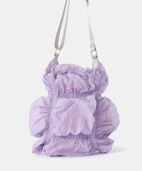 anna sui nyc（アナ スイ エヌ ワイ シー）の「ANNA SUI NYC シャーリングショルダーシアーバッグ（クラッチバッグ・レディース・ホワイト/グレー/パープル・FREE）」の7枚目の写真
